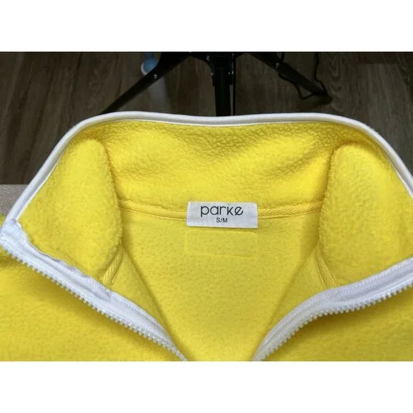 Parke Boat Fleece in Bright Yellow Size S/M - Picture 3 of 7